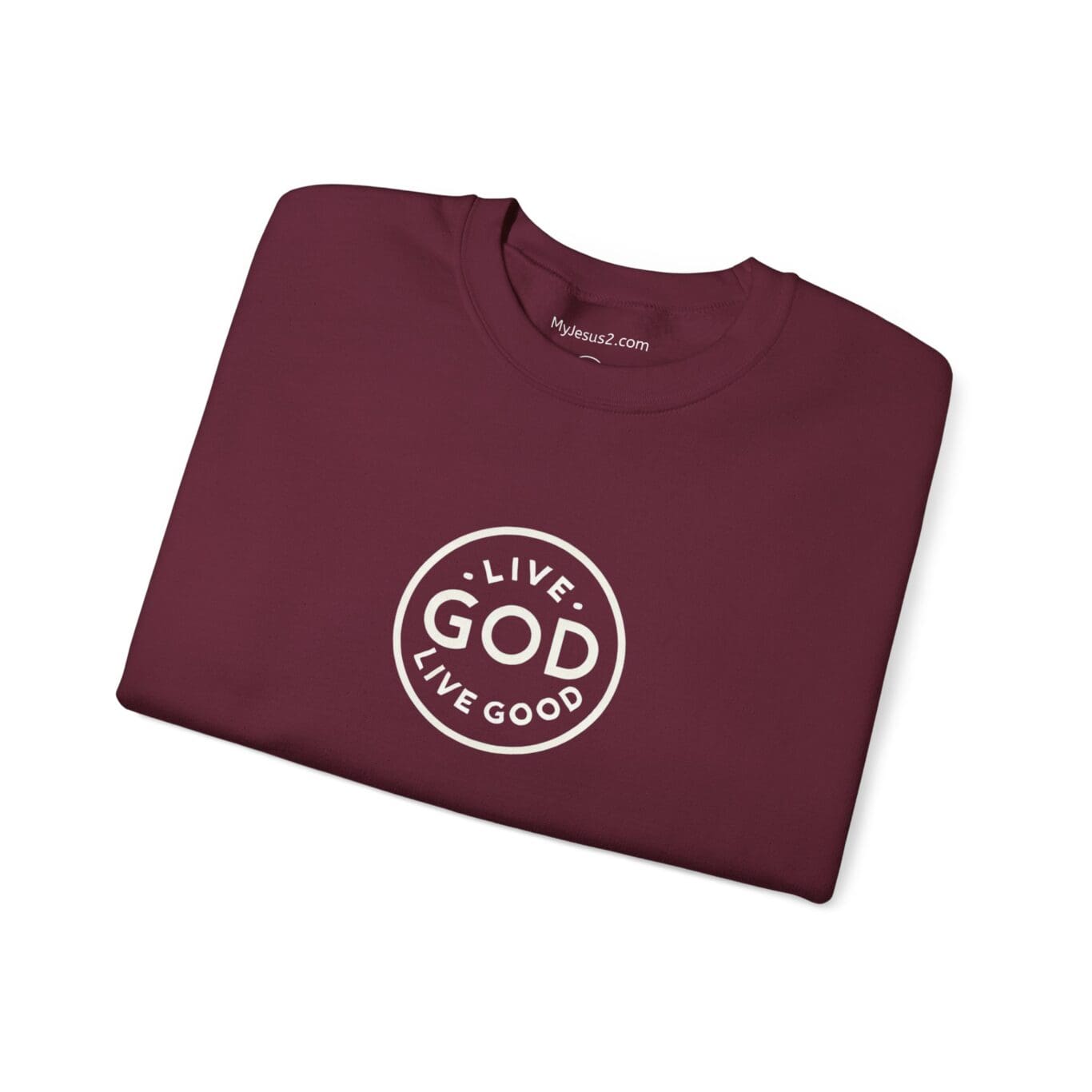 Unisex Heavy Blend Crewneck Sweatshirt LIVE GOD LIVE GOOD TM - Image 10