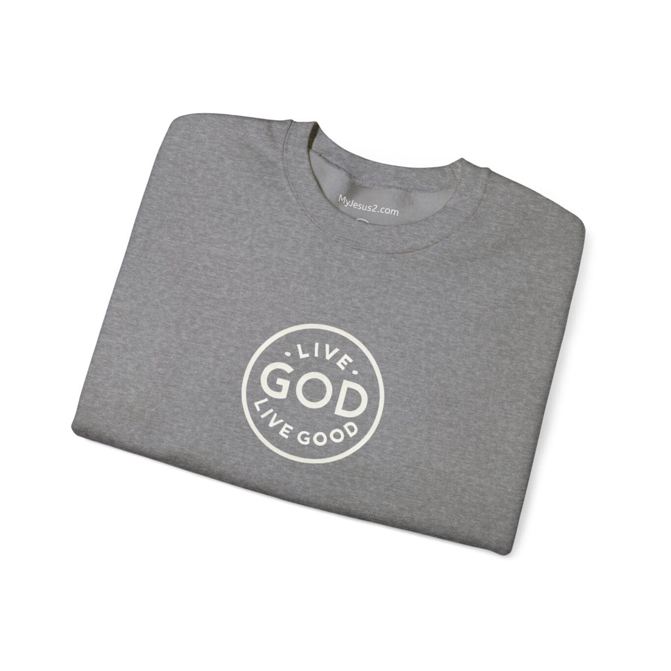 Unisex Heavy Blend Crewneck Sweatshirt LIVE GOD LIVE GOOD TM - Image 18