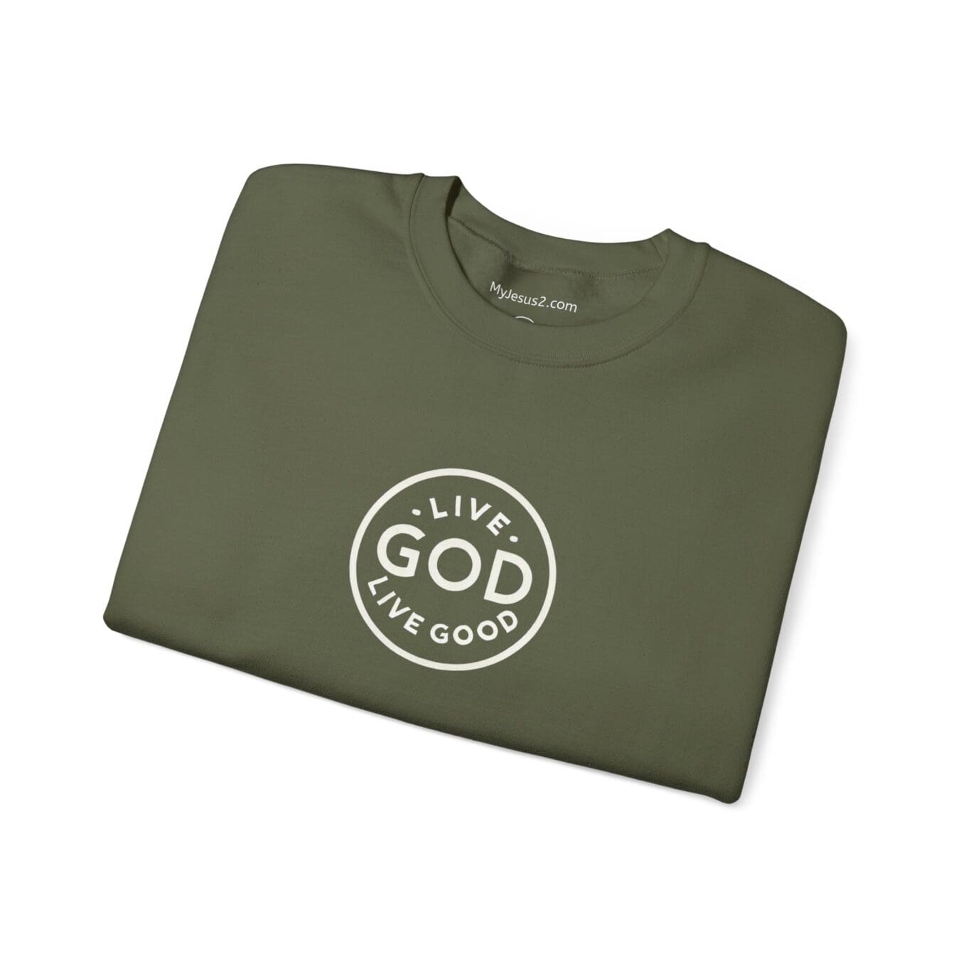 Unisex Heavy Blend Crewneck Sweatshirt LIVE GOD LIVE GOOD TM - Image 14
