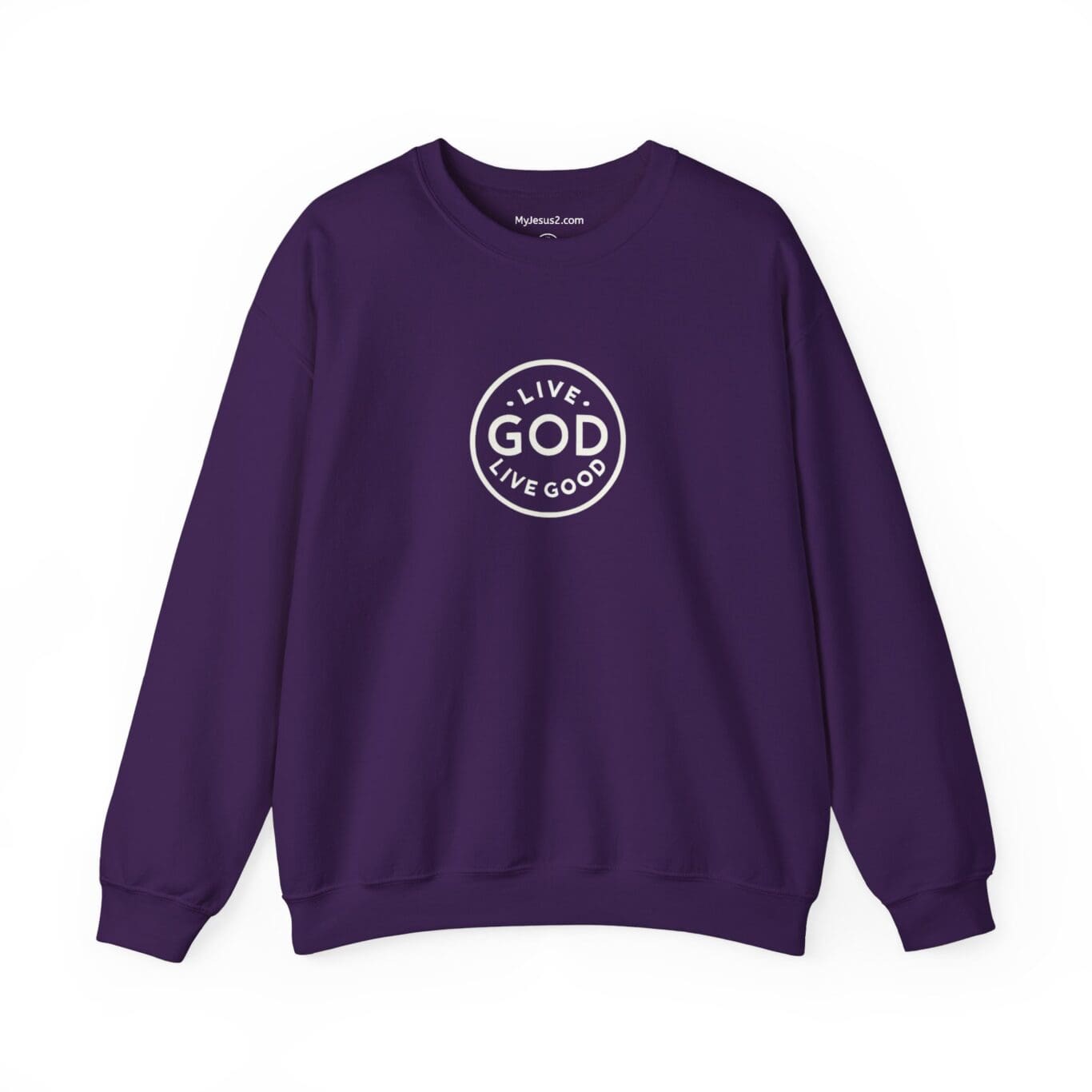 Unisex Heavy Blend Crewneck Sweatshirt LIVE GOD LIVE GOOD TM - Image 29