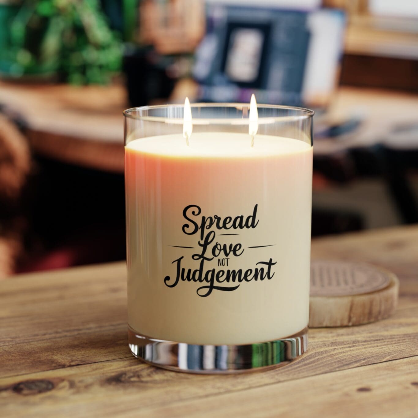 Scented Candle - Full Glass, 11oz Spread Love Not Judgement TM - Image 8