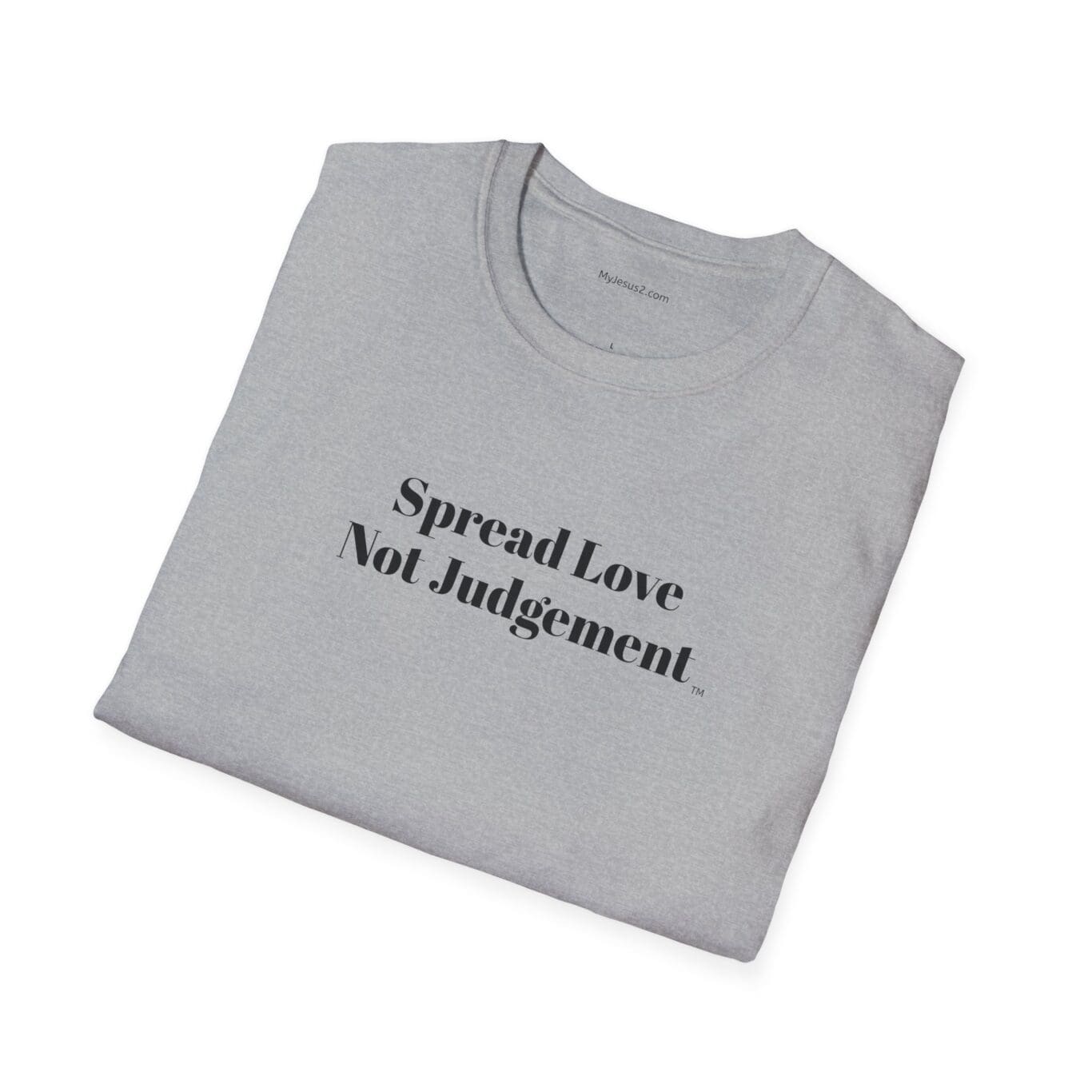Spread Love Not Judgement Unisex Softstyle T-Shirt TM - Image 2