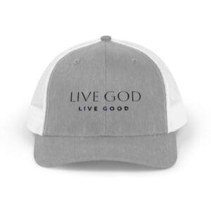 A Snapback Trucker Cap LIVE GOD LIVE GOOD TM