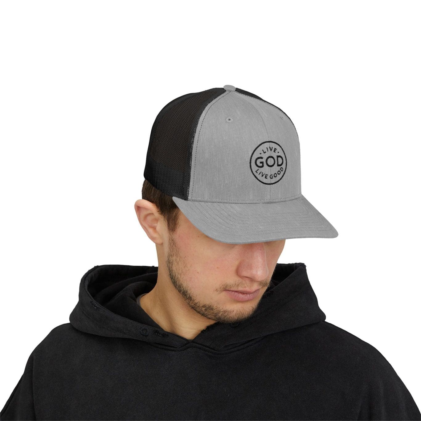 A Snapback Trucker Cap LIVE GOD LIVE GOOD TM - Image 3