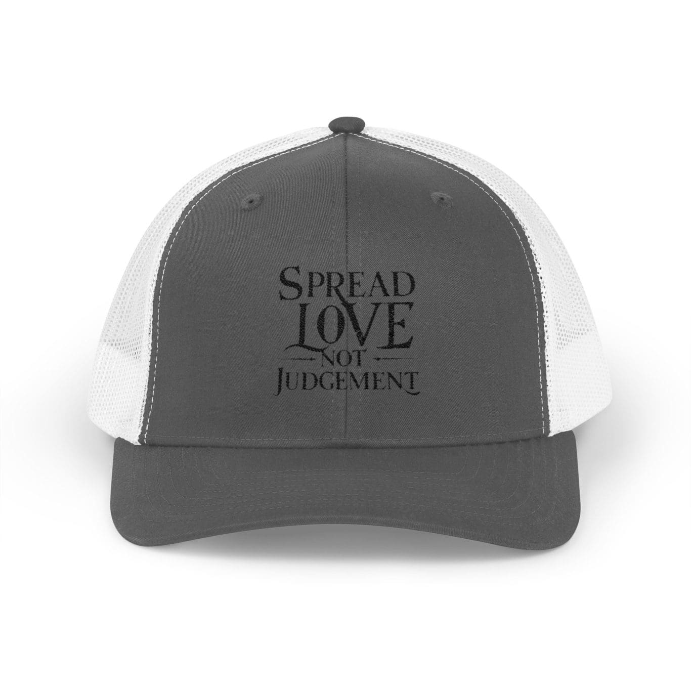 A Snapback Trucker Cap Spread Love Not Judgement TM