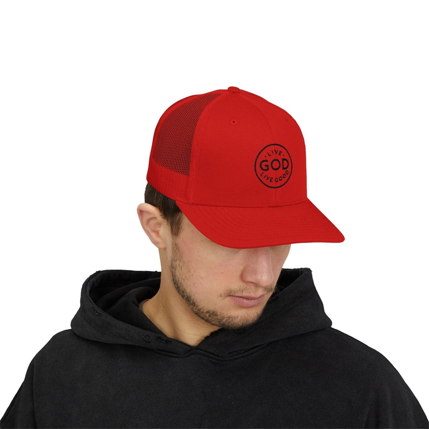 A Snapback Trucker Cap LIVE GOD LIVE GOOD TM - Image 15