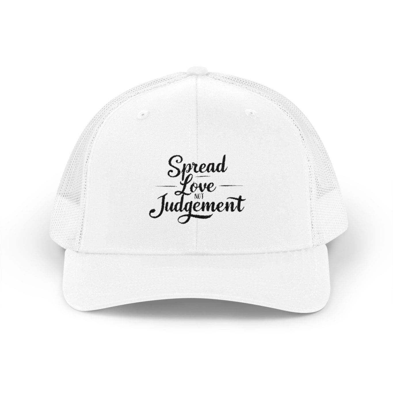 A Snapback Trucker Cap Spread Love Not Judgement TM - Image 4