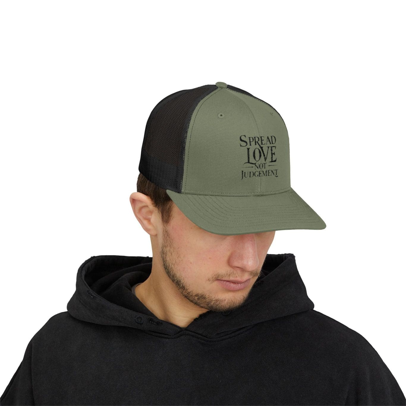 A Snapback Trucker Cap Spread Love Not Judgement TM - Image 27