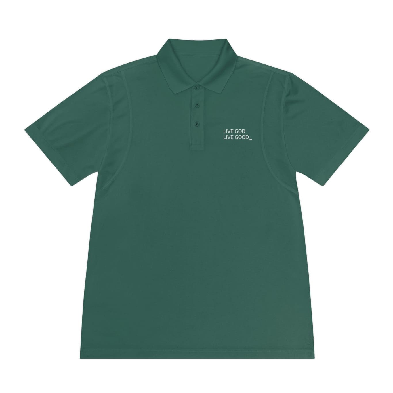 Men's Sport Polo Shirt LIVE GOD LIVE GOOD TM - Image 7