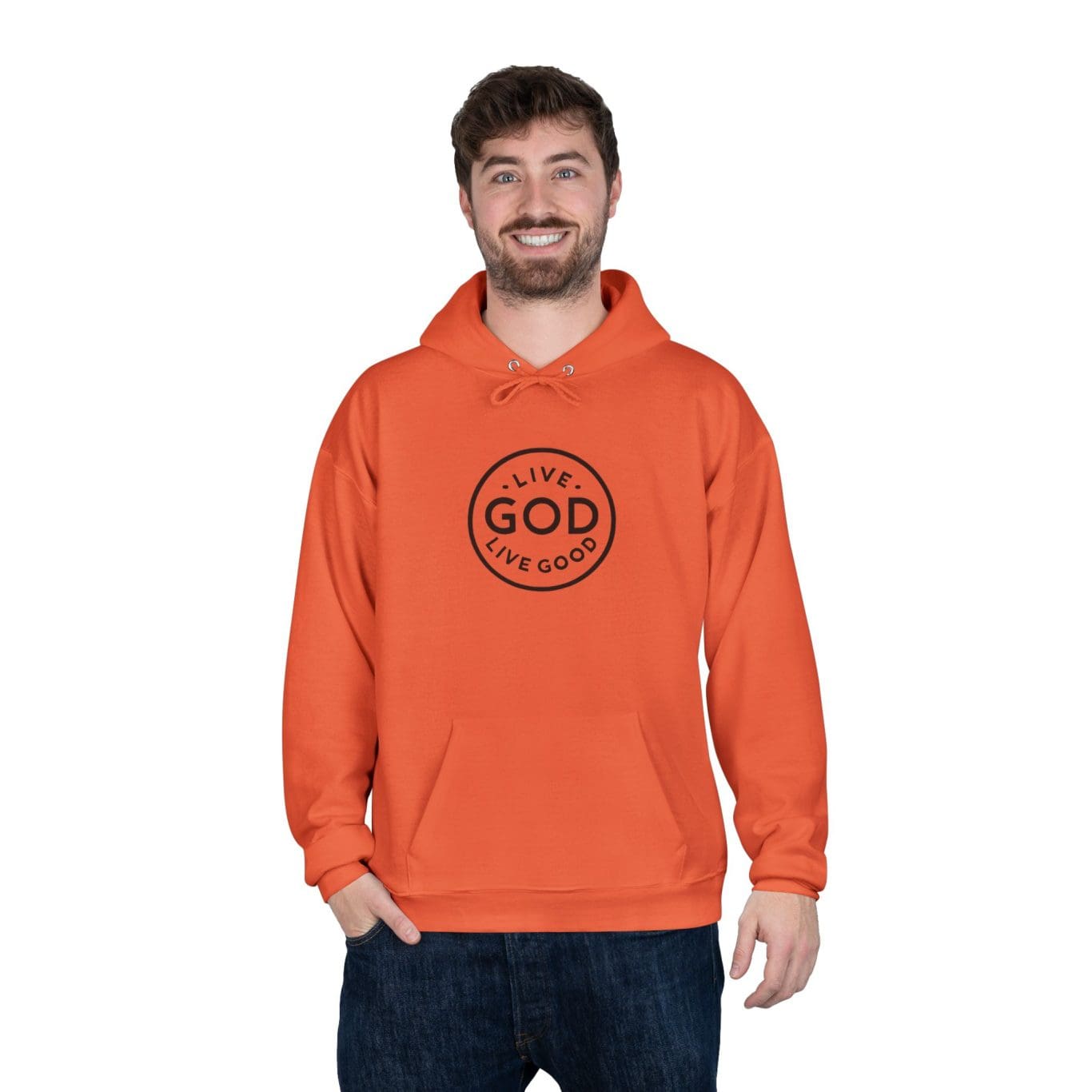 Unisex EcoSmart Pullover Hoodie Sweatshirt LIVE GOD LIVE GOOD TM - Image 18