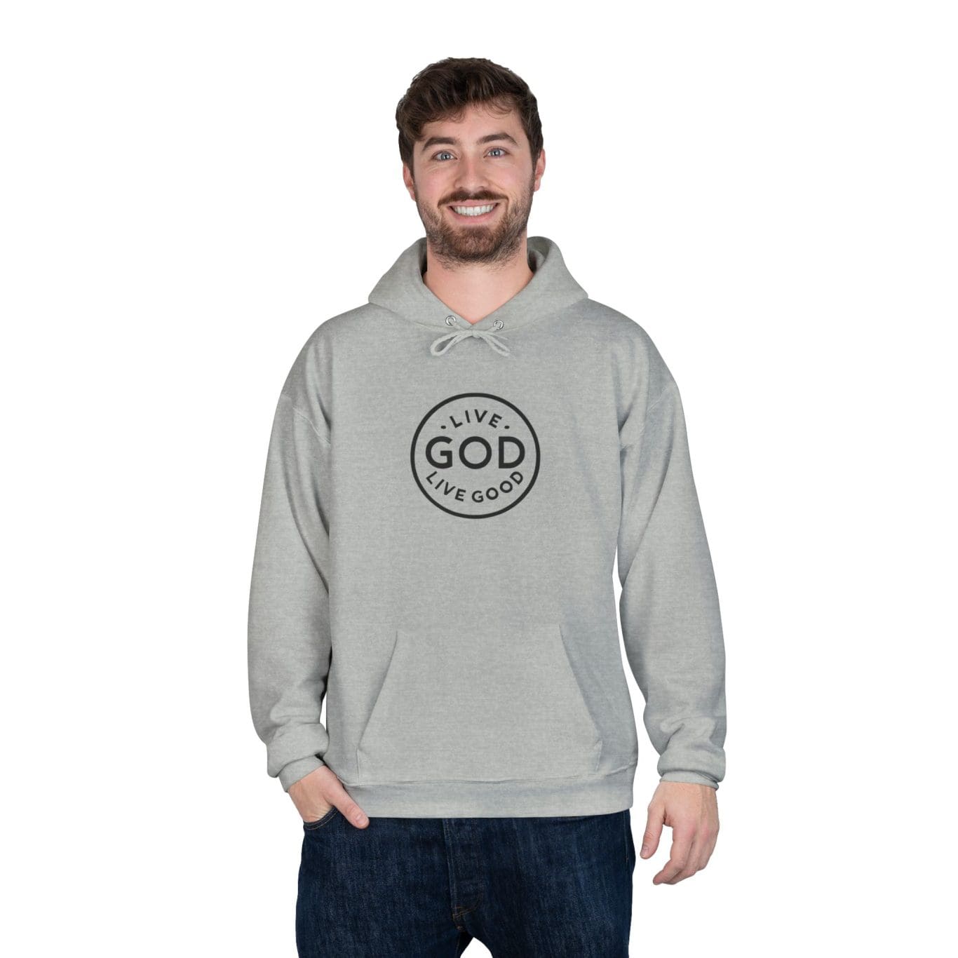 Unisex EcoSmart Pullover Hoodie Sweatshirt LIVE GOD LIVE GOOD TM - Image 30