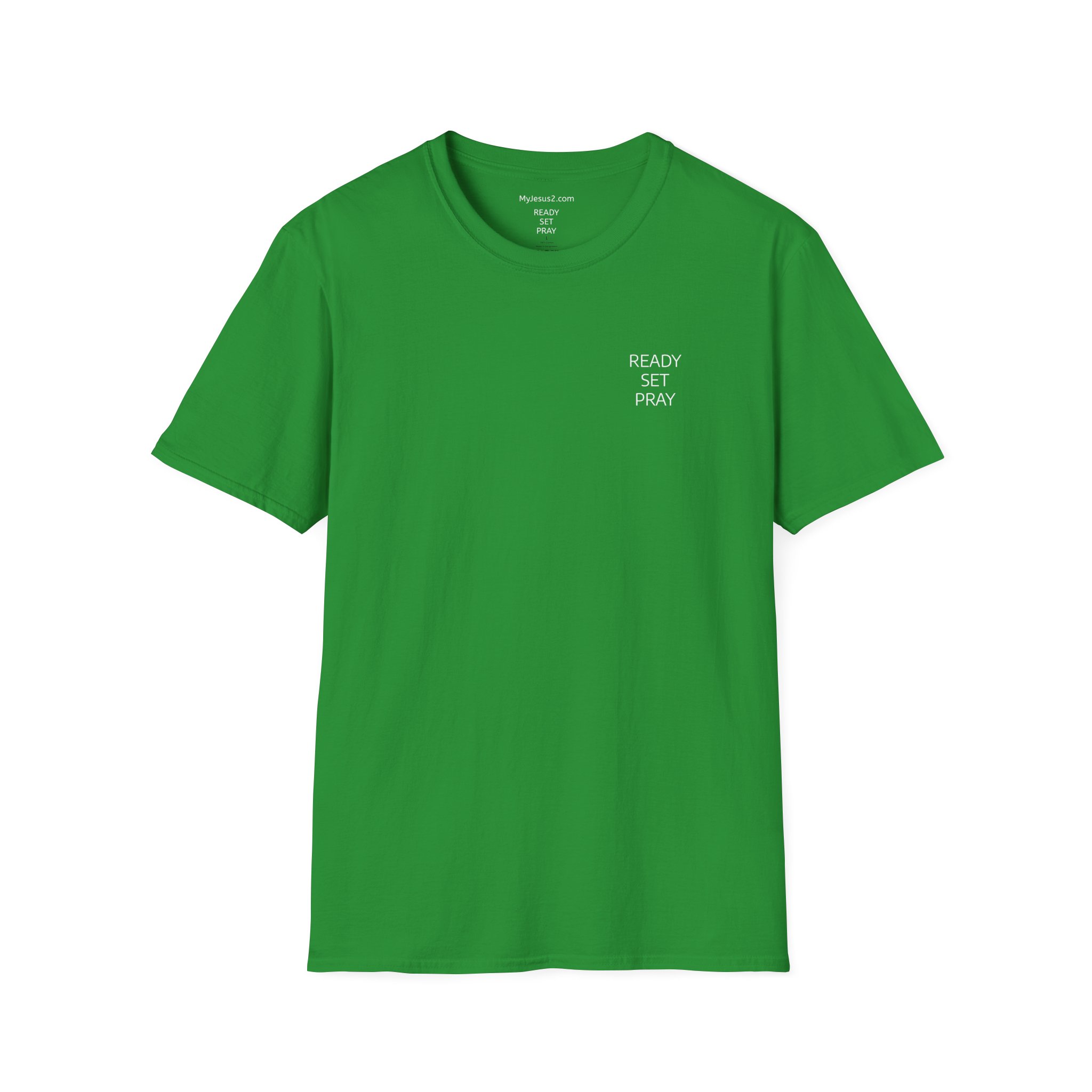 READY SET PRAY w/ Picture On Back Unisex Softstyle T-Shirt TM - Image 12